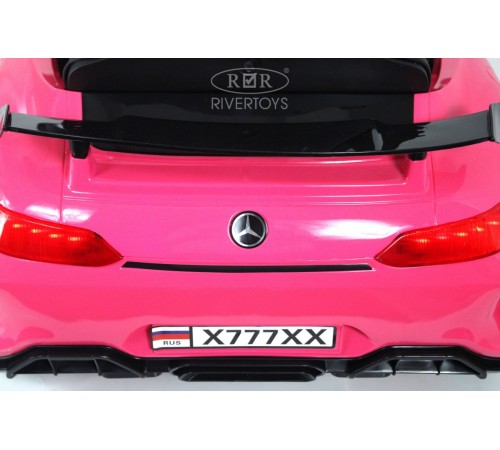 Детский электромобиль Mercedes-Benz AMG GT X777XX розовый глянец