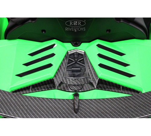 Детский электромобиль Lamborghini Aventador SVJ (A333MP) зеленый Детский электромобиль Lamborghini Aventador SVJ (A333MP) зеленый