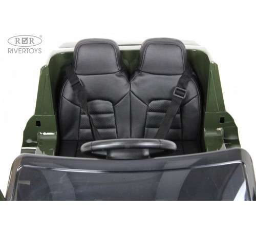 Детский электромобиль Toyota Land Cruiser 200 (JJ2022) зеленый глянец