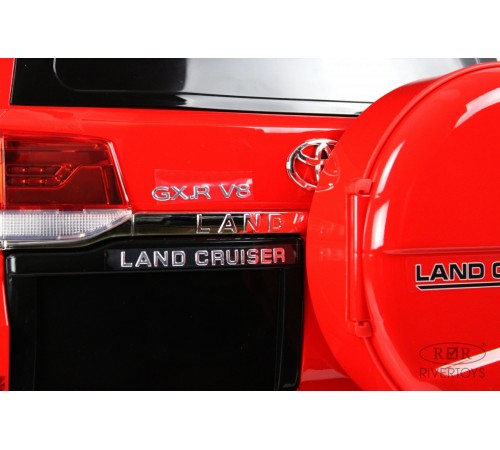 Детский электромобиль Toyota Land Cruiser 200 (JJ2022) красный глянец Детский электромобиль Toyota Land Cruiser 200 (JJ2022) красный глянец