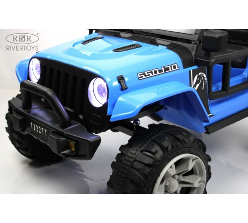 Детский электромобиль T222TT 4WD синий