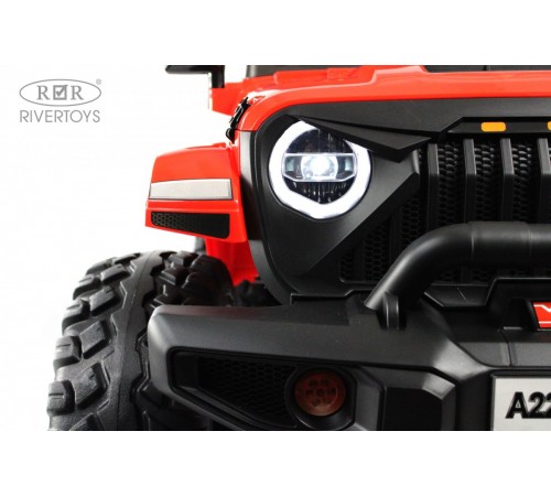 Детский электромобиль Jeep A222AA красный