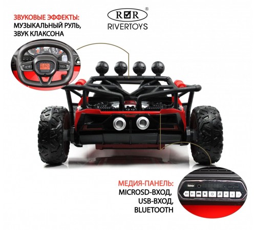 Детский электромобиль JS3168 красный