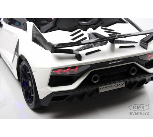Детский электромобиль Lamborghini Aventador SVJ (A111MP) белый Детский электромобиль Lamborghini Aventador SVJ (A111MP) белый
