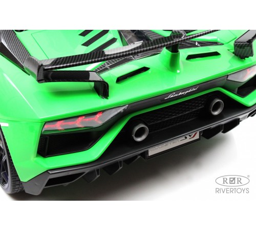 Детский электромобиль Lamborghini Aventador SVJ (A111MP) зеленый Детский электромобиль Lamborghini Aventador SVJ (A111MP) зеленый