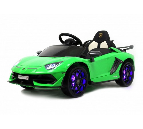 Детский электромобиль Lamborghini Aventador SVJ (A333MP) зеленый Детский электромобиль Lamborghini Aventador SVJ (A333MP) зеленый