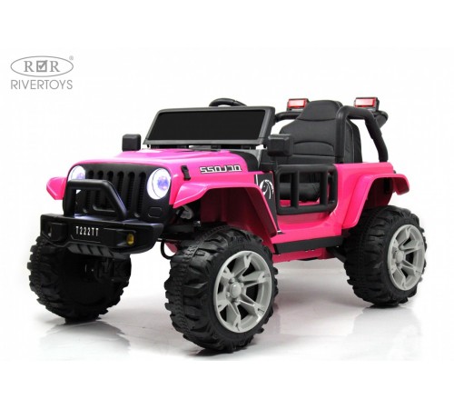 Детский электромобиль T222TT 4WD розовый