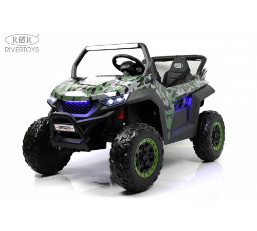 Детский электромобиль T777TT 4WD зеленый камуфляж Детский электромобиль T777TT 4WD зеленый камуфляж
