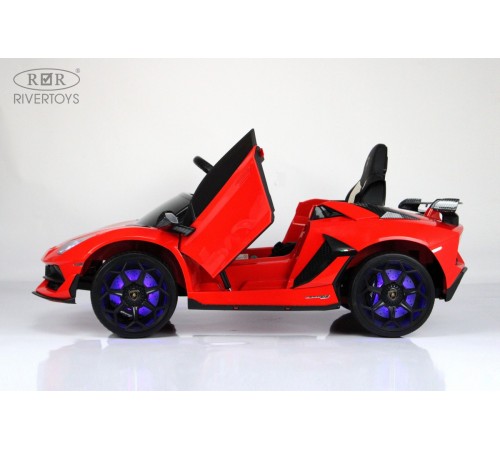 Детский электромобиль Lamborghini Aventador SVJ (A333MP) красный Детский электромобиль Lamborghini Aventador SVJ (A333MP) красный