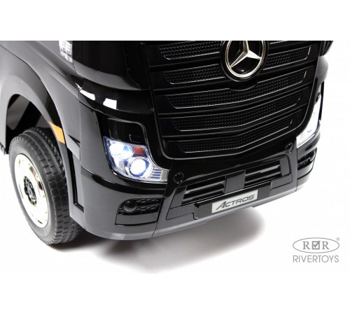 Детский электромобиль Mercedes-Benz Actros HL358 черный глянец