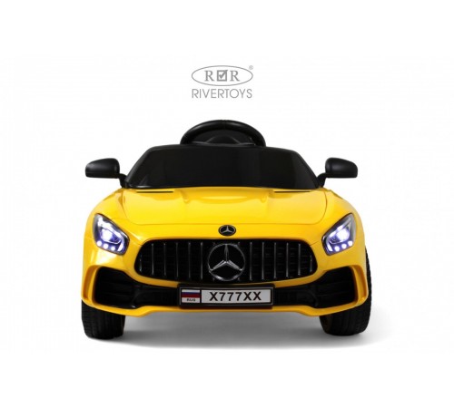 Детский электромобиль Mercedes-Benz AMG GT X777XX желтый Детский электромобиль Mercedes-Benz AMG GT X777XX желтый