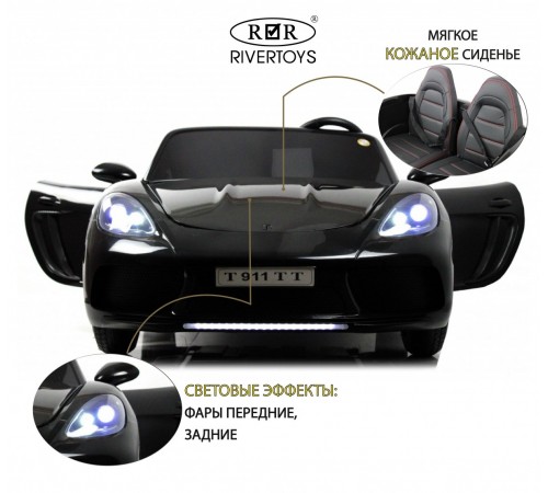 Детский электромобиль T911TT черный Детский электромобиль T911TT черный