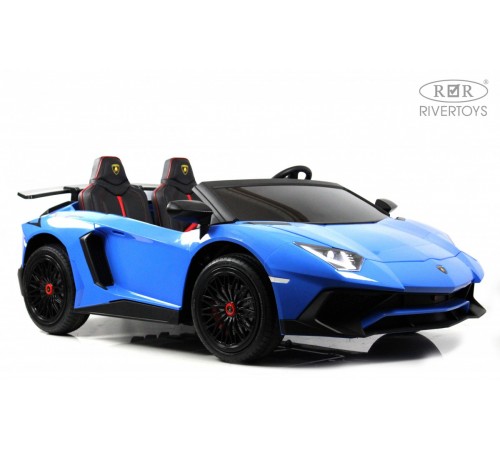 Детский электромобиль Lamborghini Aventador SV (M777MM) синий Детский электромобиль Lamborghini Aventador SV (M777MM) синий