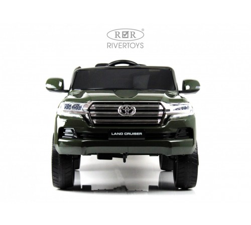 Детский электромобиль Toyota Land Cruiser 200 (JJ2022) зеленый глянец