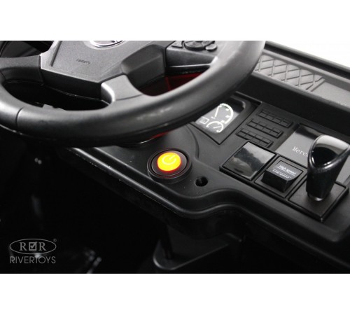 Детский электромобиль Mercedes-Benz Actros HL358 черный глянец