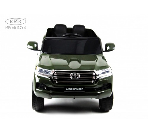 Детский электромобиль Toyota Land Cruiser 200 (JJ2022) зеленый глянец