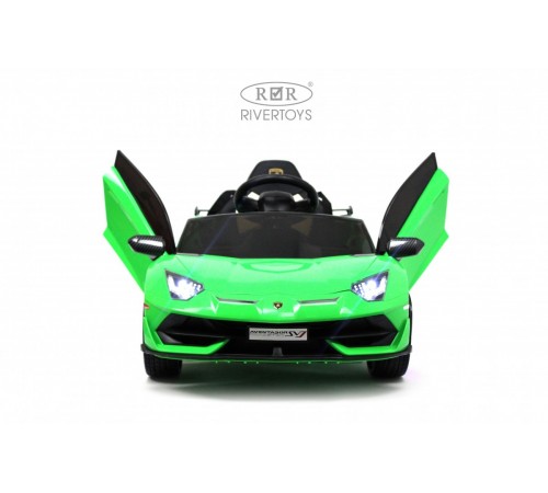 Детский электромобиль Lamborghini Aventador SVJ (A333MP) зеленый Детский электромобиль Lamborghini Aventador SVJ (A333MP) зеленый