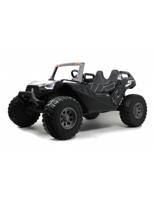 Детский электромобиль BAGGY, двухместный 4WD (нагрузка 100 кг.) - A707AA черный Spider