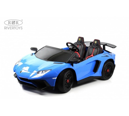 Детский электромобиль Lamborghini Aventador SV (M777MM) синий Детский электромобиль Lamborghini Aventador SV (M777MM) синий