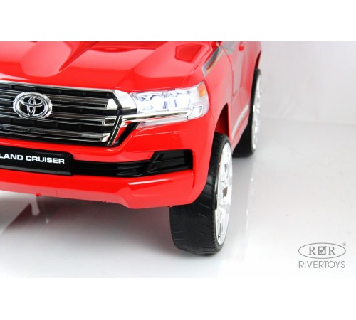 Детский электромобиль Toyota Land Cruiser 200 (JJ2022) красный глянец Детский электромобиль Toyota Land Cruiser 200 (JJ2022) красный глянец
