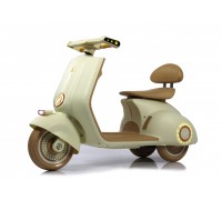 Детский электроскутер K444PX бежевый