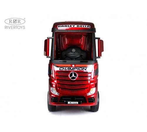 Детский электромобиль Mercedes-Benz Actros HL358 вишневый глянец