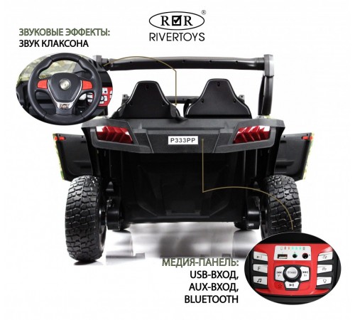 Детский электромобиль P333PP (Buggy) зеленый камуфляж Детский электромобиль P333PP (Buggy) зеленый камуфляж