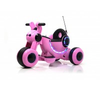 Детский электромотоцикл HL300 розовый