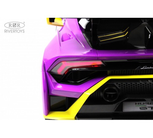 Детский электромобиль Lamborghini Huracán STO (E888EE) желто-фиолетовый Детский электромобиль Lamborghini Huracán STO (E888EE) желто-фиолетовый