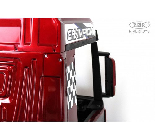Детский электромобиль Mercedes-Benz Actros HL358 вишневый глянец