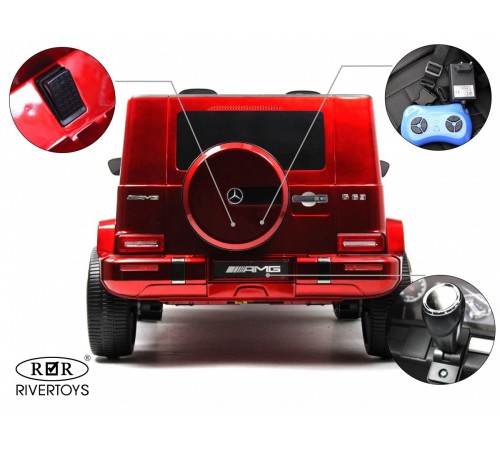 Детский полноприводный электромобиль Mercedes-AMG G63 S307-4WD (Лицензия) с дистанционным управлением вишневый глянец Детский полноприводный электромобиль Mercedes-AMG G63 S307-4WD (Лицензия) с дистанционным управлением вишневый глянец