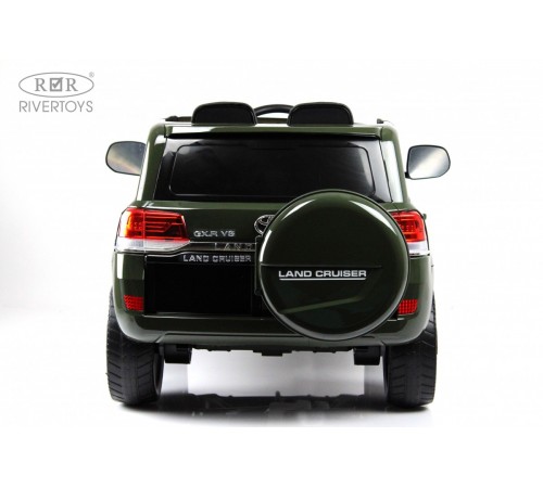 Детский электромобиль Toyota Land Cruiser 200 (JJ2022) зеленый глянец