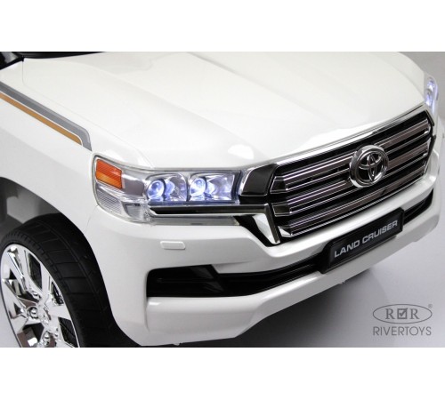 Детский электромобиль Toyota Land Cruiser 200 (JJ2022) белый