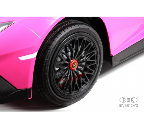 Детский электромобиль Lamborghini Aventador SV (M777MM) розовый