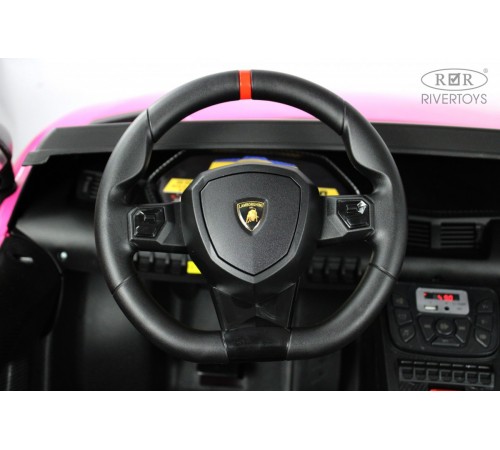 Детский электромобиль Lamborghini Aventador SV (M777MM) розовый