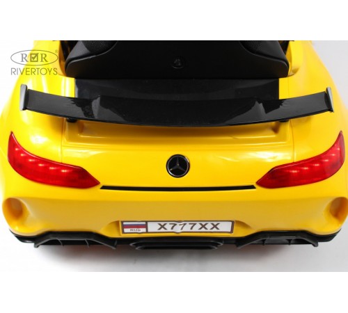 Детский электромобиль Mercedes-Benz AMG GT X777XX желтый Детский электромобиль Mercedes-Benz AMG GT X777XX желтый