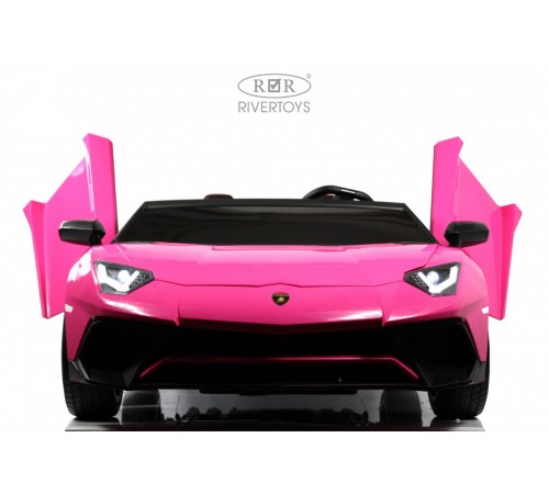 Детский электромобиль Lamborghini Aventador SV (M777MM) розовый