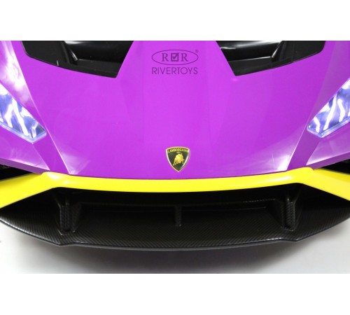 Детский электромобиль Lamborghini Huracán STO (E888EE) желто-фиолетовый Детский электромобиль Lamborghini Huracán STO (E888EE) желто-фиолетовый
