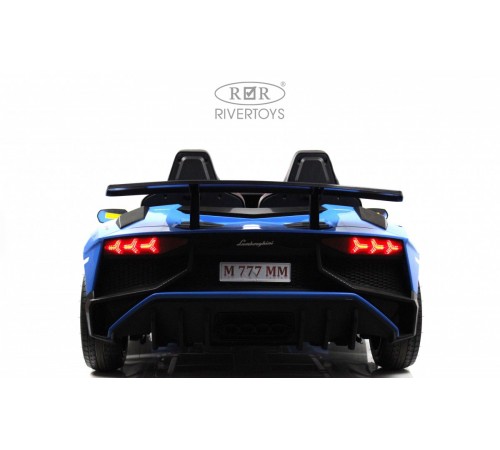 Детский электромобиль Lamborghini Aventador SV (M777MM) синий Детский электромобиль Lamborghini Aventador SV (M777MM) синий