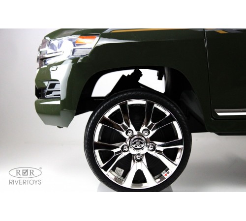 Детский электромобиль Toyota Land Cruiser 200 (JJ2022) зеленый глянец