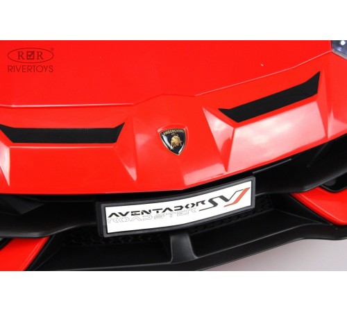 Детский электромобиль Lamborghini Aventador SVJ (A333MP) красный Детский электромобиль Lamborghini Aventador SVJ (A333MP) красный