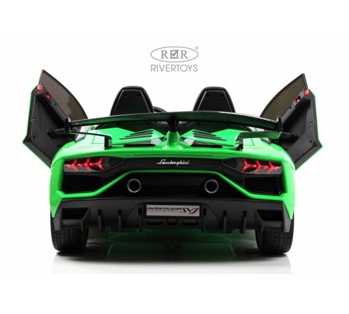 Детский электромобиль Lamborghini Aventador SVJ (A111MP) зеленый Детский электромобиль Lamborghini Aventador SVJ (A111MP) зеленый