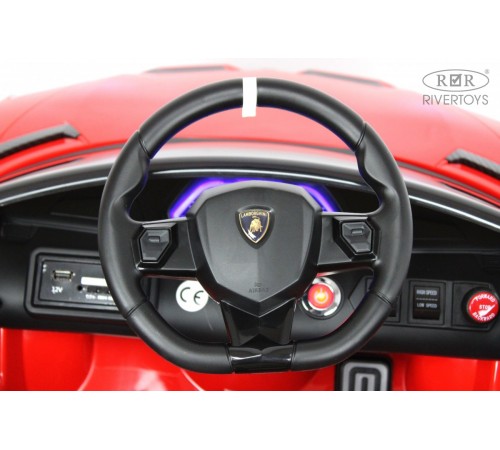 Детский электромобиль Lamborghini Aventador SVJ (A333MP) красный Детский электромобиль Lamborghini Aventador SVJ (A333MP) красный