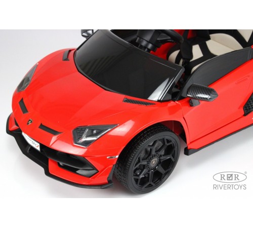 Детский электромобиль Lamborghini Aventador SVJ (A333MP) красный Детский электромобиль Lamborghini Aventador SVJ (A333MP) красный