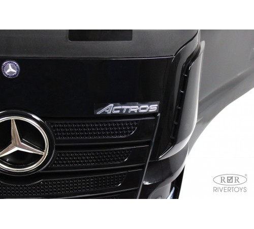 Детский электромобиль Mercedes-Benz Actros HL358 черный глянец