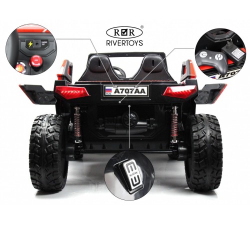 Детский электромобиль Buggy A707АА красный Spider Детский электромобиль Buggy A707АА красный Spider