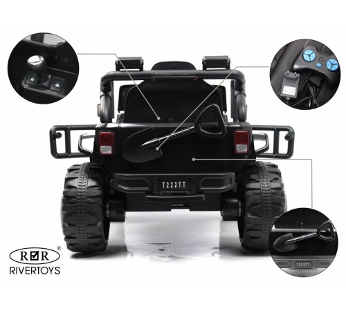 Детский электромобиль T222TT 4WD черный Детский электромобиль T222TT 4WD черный