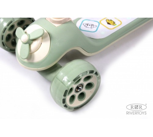 Детский самокат HB-8001 - 6 шт в упаковке (розовый - 2, коричневый - 2, зеленый - 2)