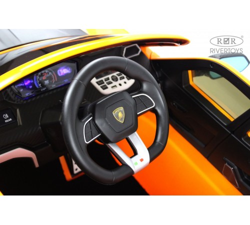 Детский электромобиль Lamborghini Urus (E777EE) оранжевый Детский электромобиль Lamborghini Urus (E777EE) оранжевый
