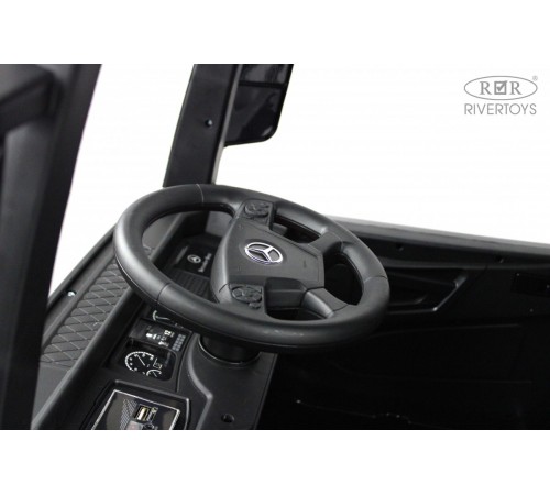Детский электромобиль Mercedes-Benz Actros HL358 черный глянец